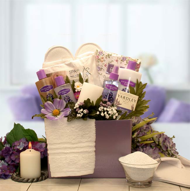 Spa Inspirations Bath & Body Gift Box - Spa Baskets For Women Gift