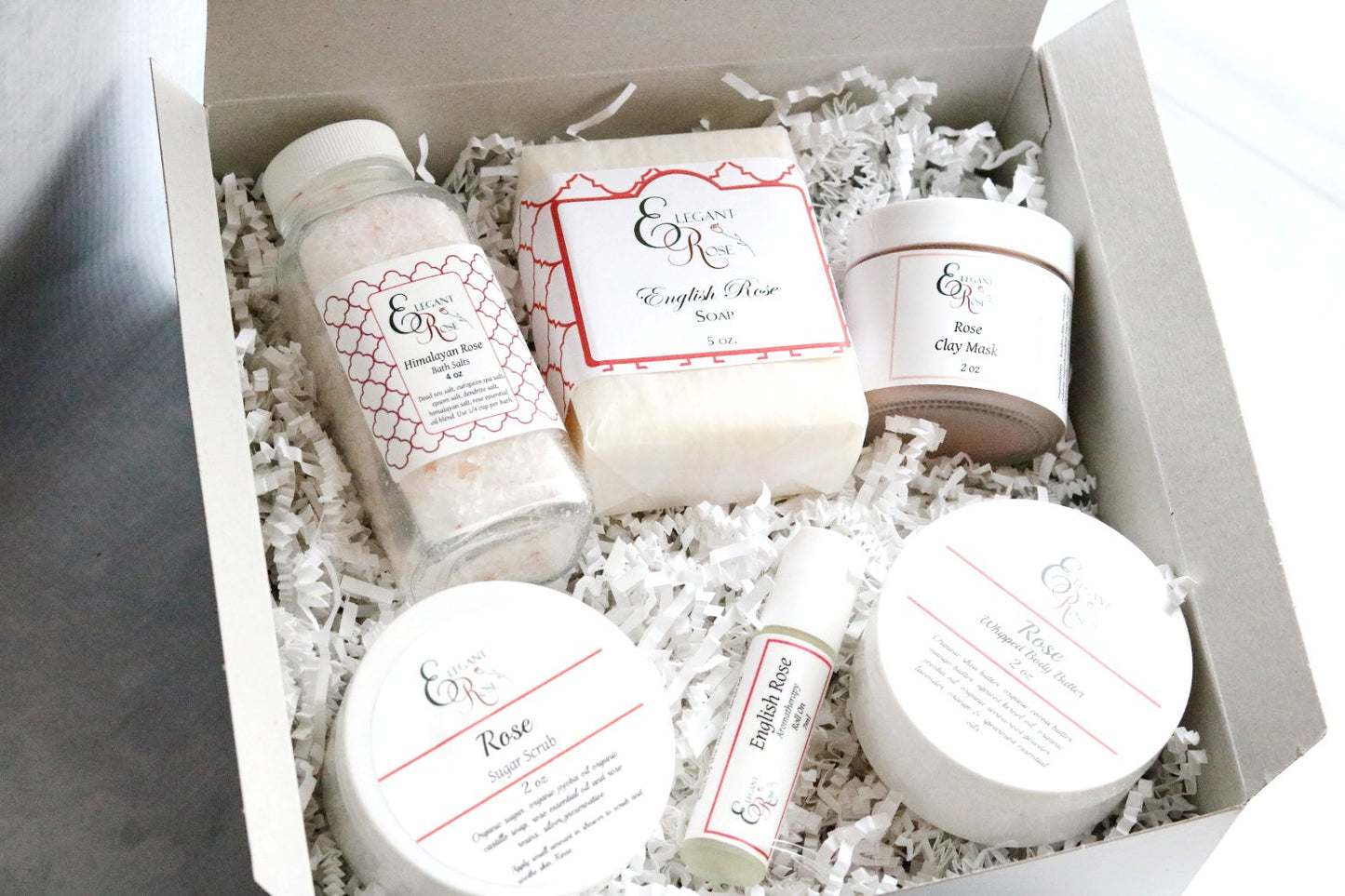 English Rose Spa Gift Set, Gift For Mom, Rose Spa