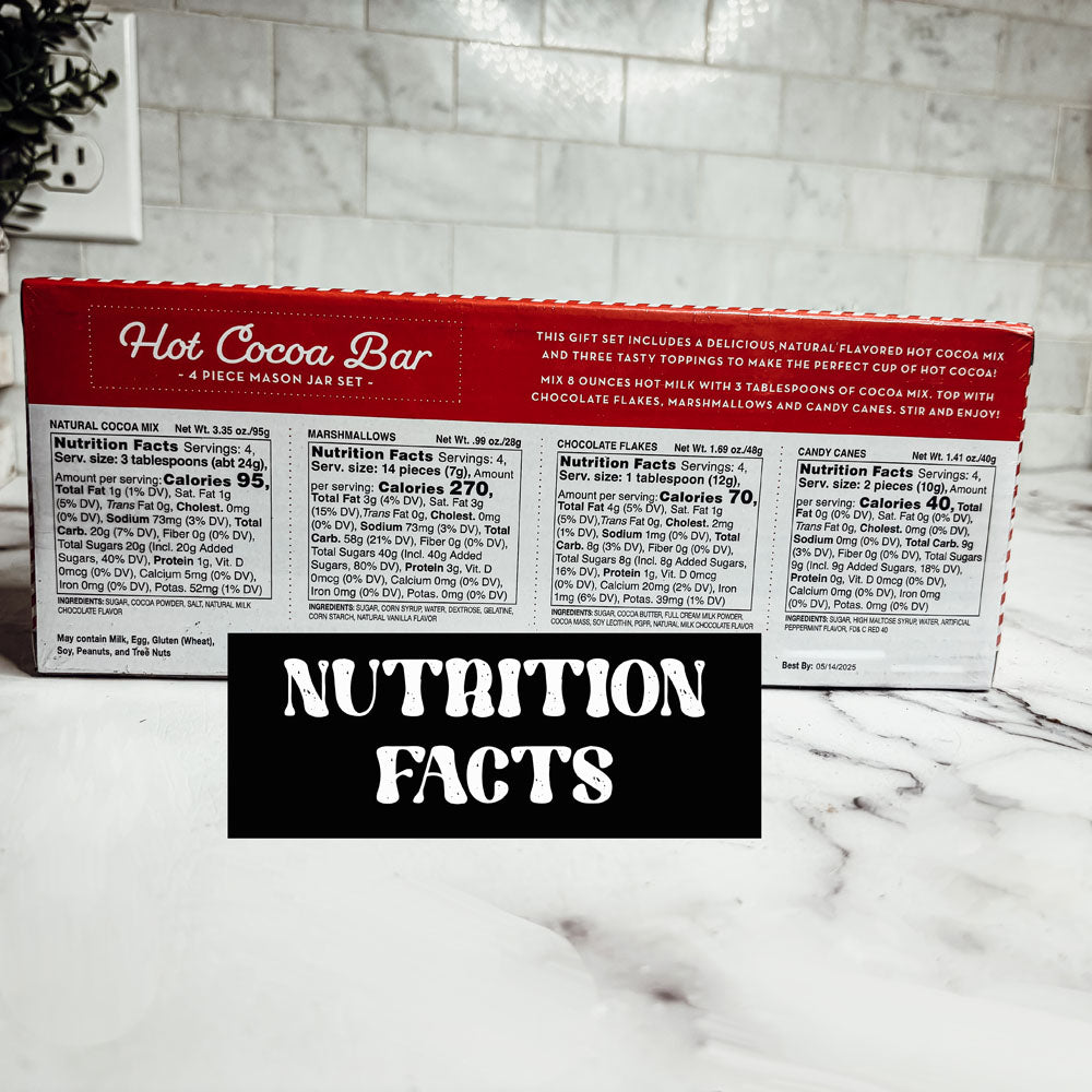 Hot Cocoa Bar Mason Jar Kit