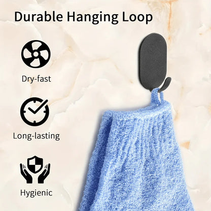 Exfoliating Shower Bath Glove Set Deep Cleaning Body Scrub Spa