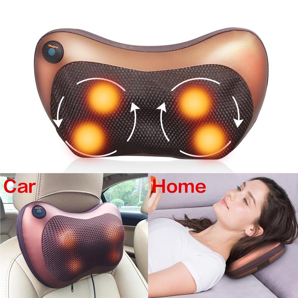 Portable 4 Heads Massage Pillow