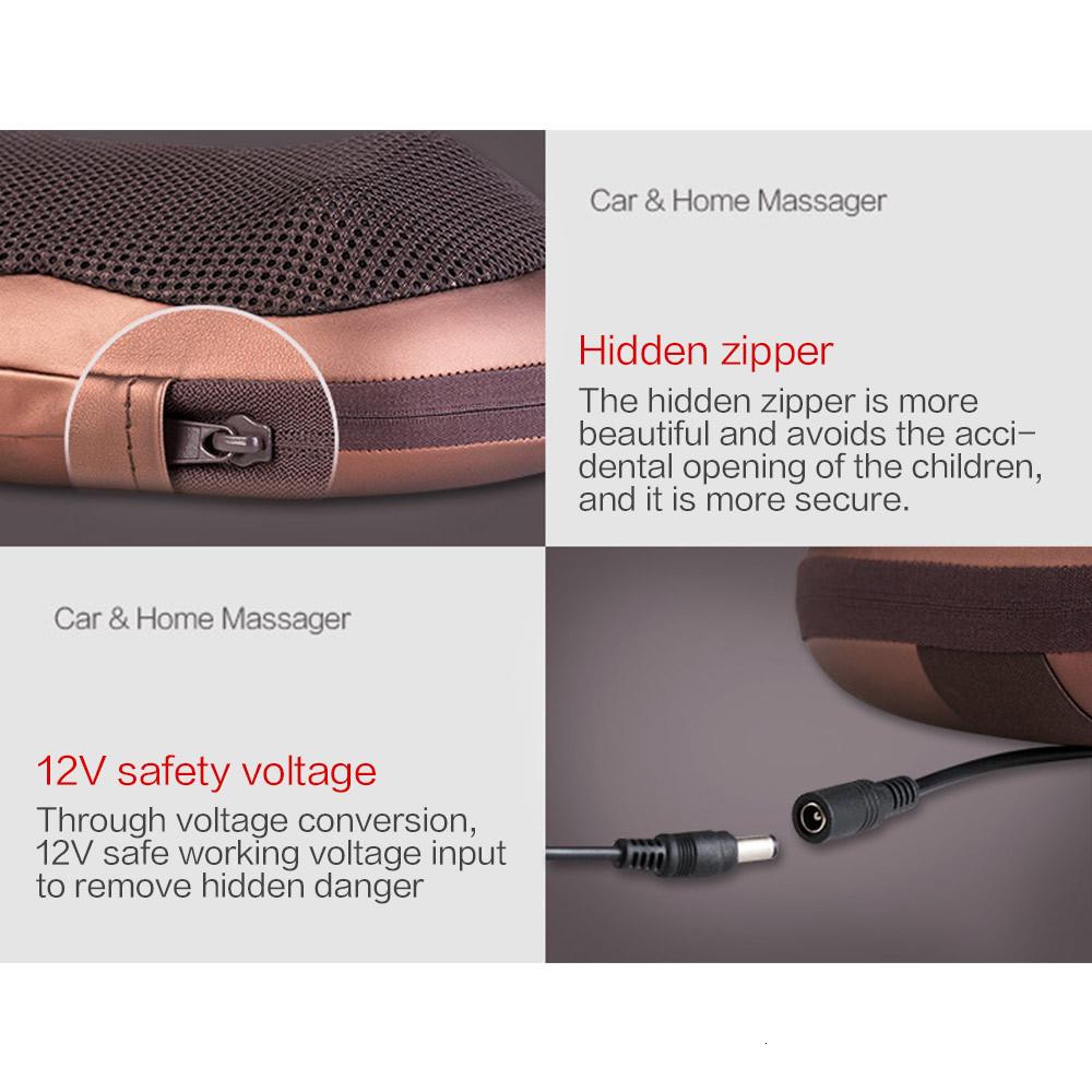 Portable 4 Heads Massage Pillow